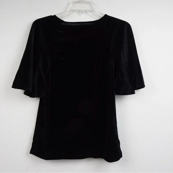 Ralph Lauren Black Velvet Top Size 8 NWOT - Picture 2 of 4